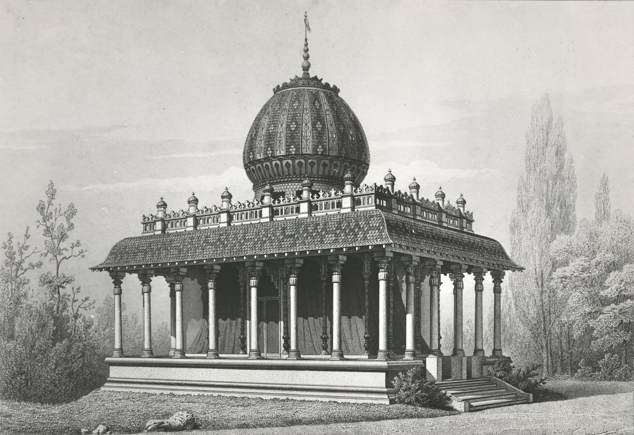 Doğu Hindistan Şirketi Pavyonu, 1867, 1868 litho Exposition Universelle