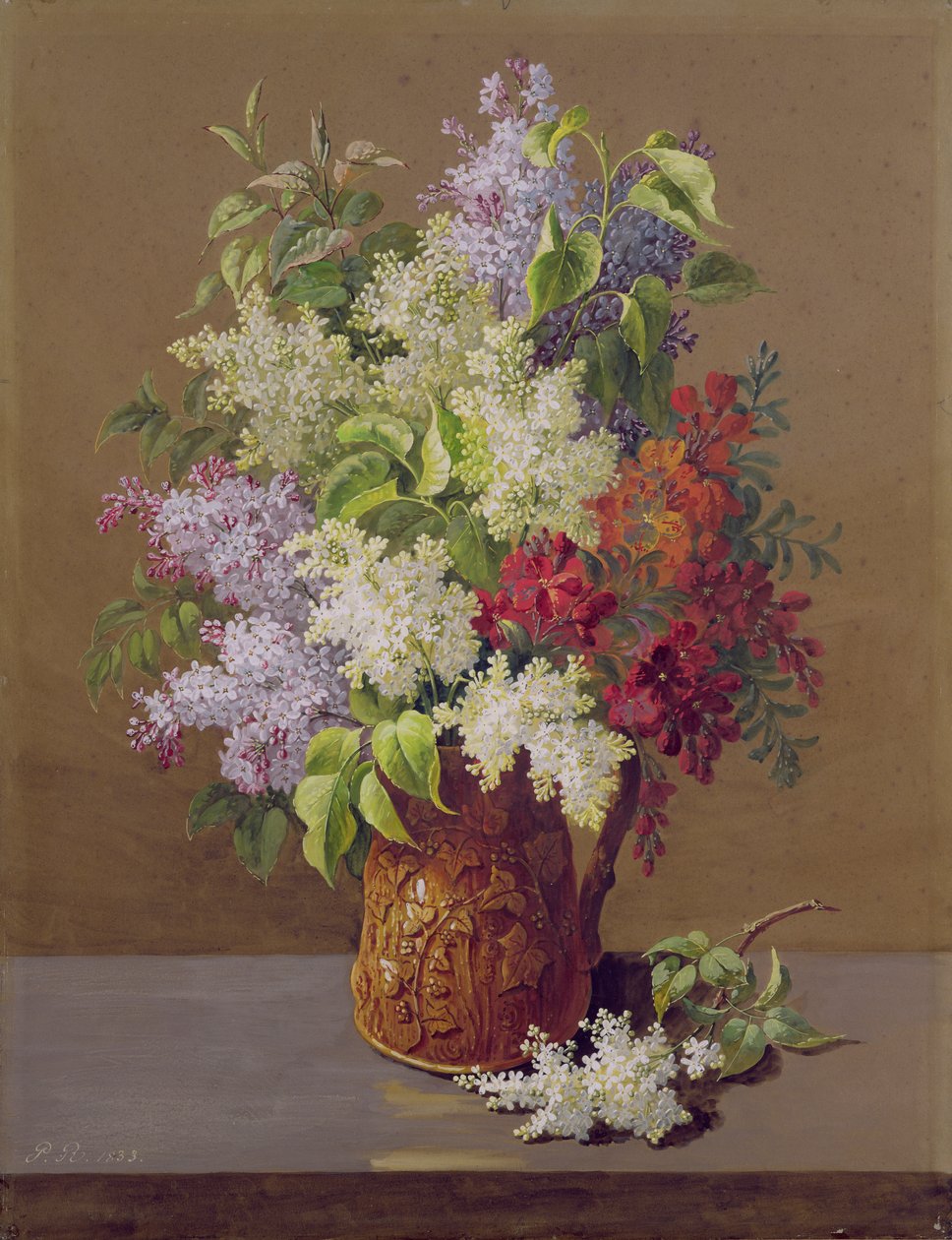 leylak vazo by Pierre Joseph Redouté