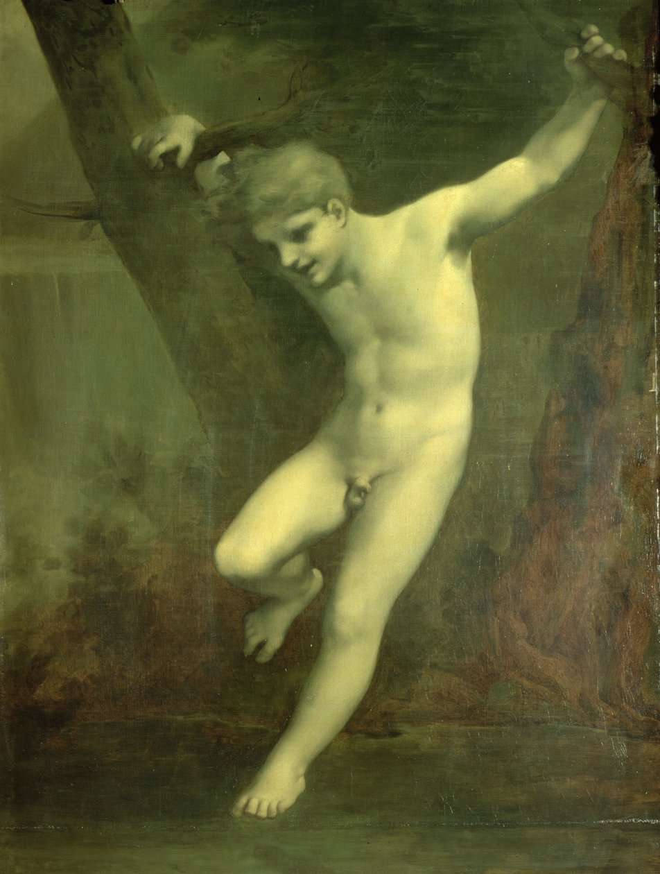 Genç Zephyr suyun üstünde dengeleniyor by Pierre Paul Prudhon