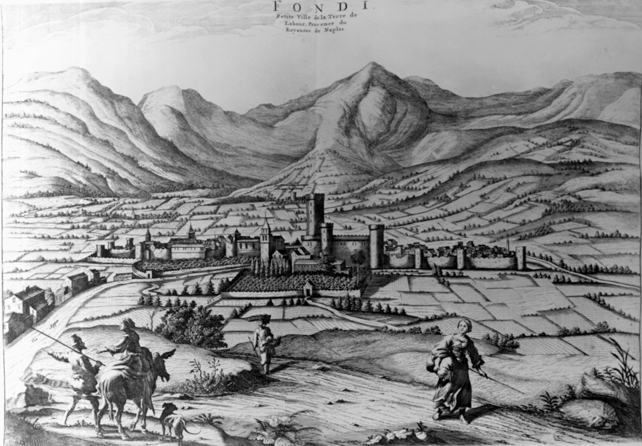 Fondi Şehri, İtalya Yeni Tiyatrosu'ndan Pieter Mortier'in (1661-1711) gravürü by Pierre (1661 1711) Mortier