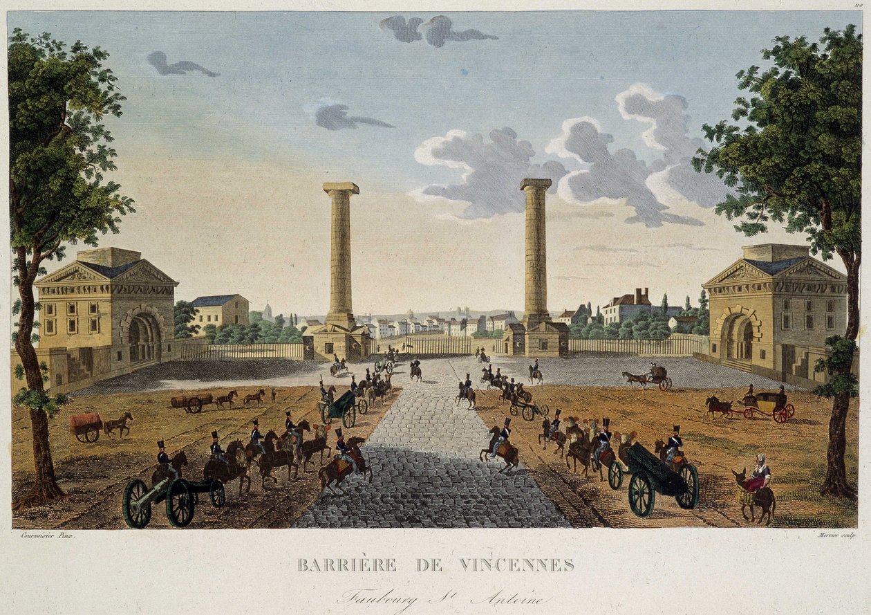 Courvoisier tarafından Vincennes Engelleri by Pierre (after) Courvoisier
