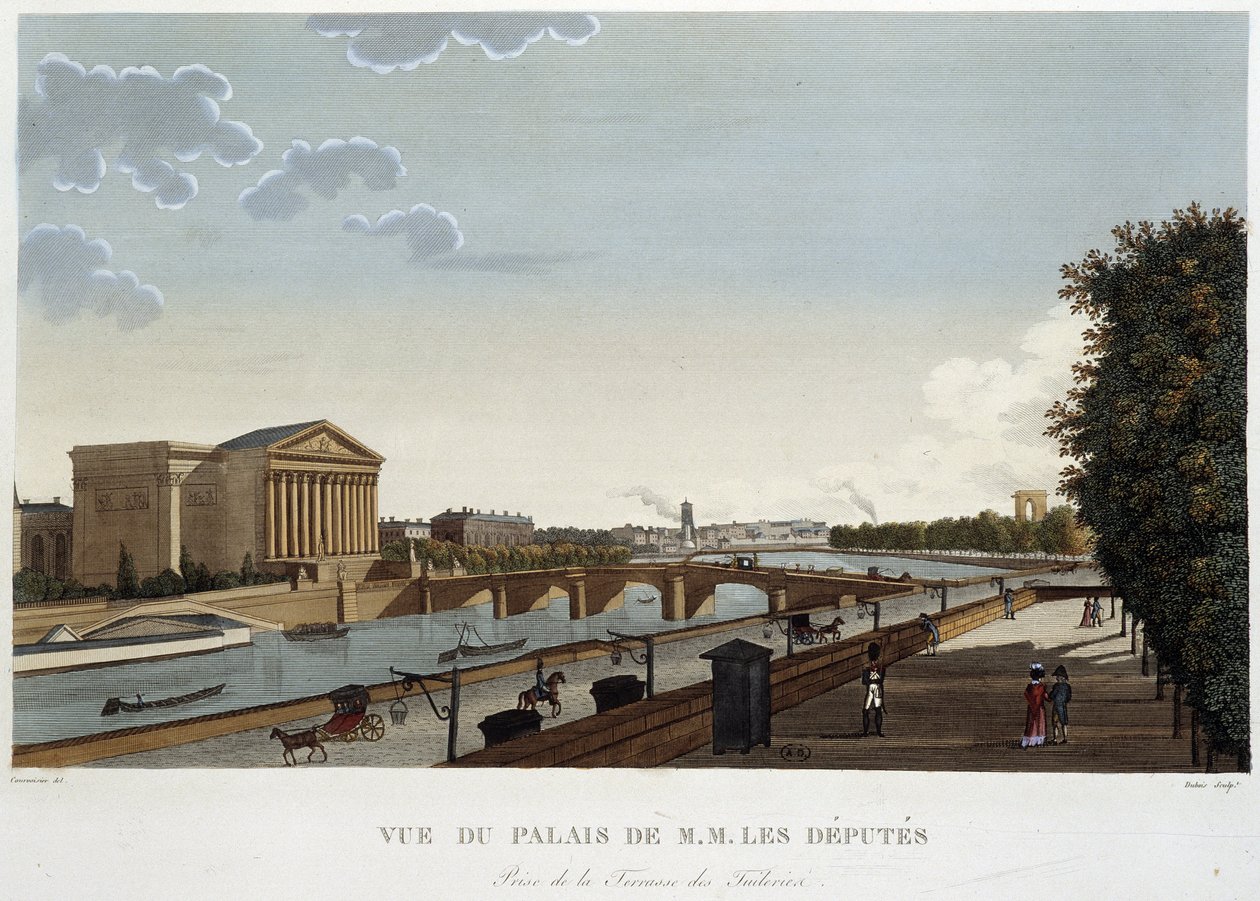 Palais de M. les milletvekillerinin görünümü - Courvoisier tarafından Paris by Pierre (after) Courvoisier