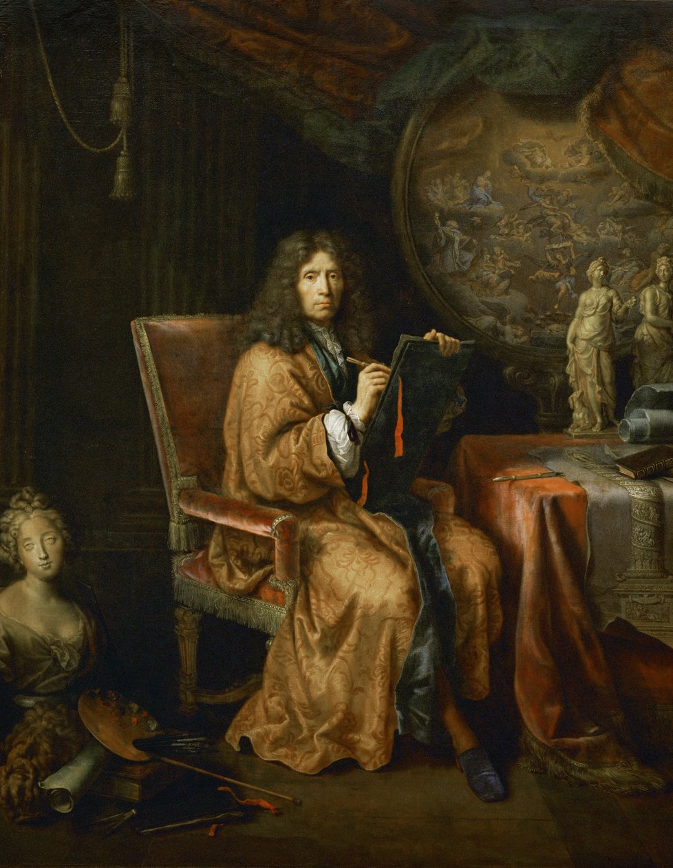 Sanatçının portresi - Otoportre ... by Pierre (follower of) Mignard