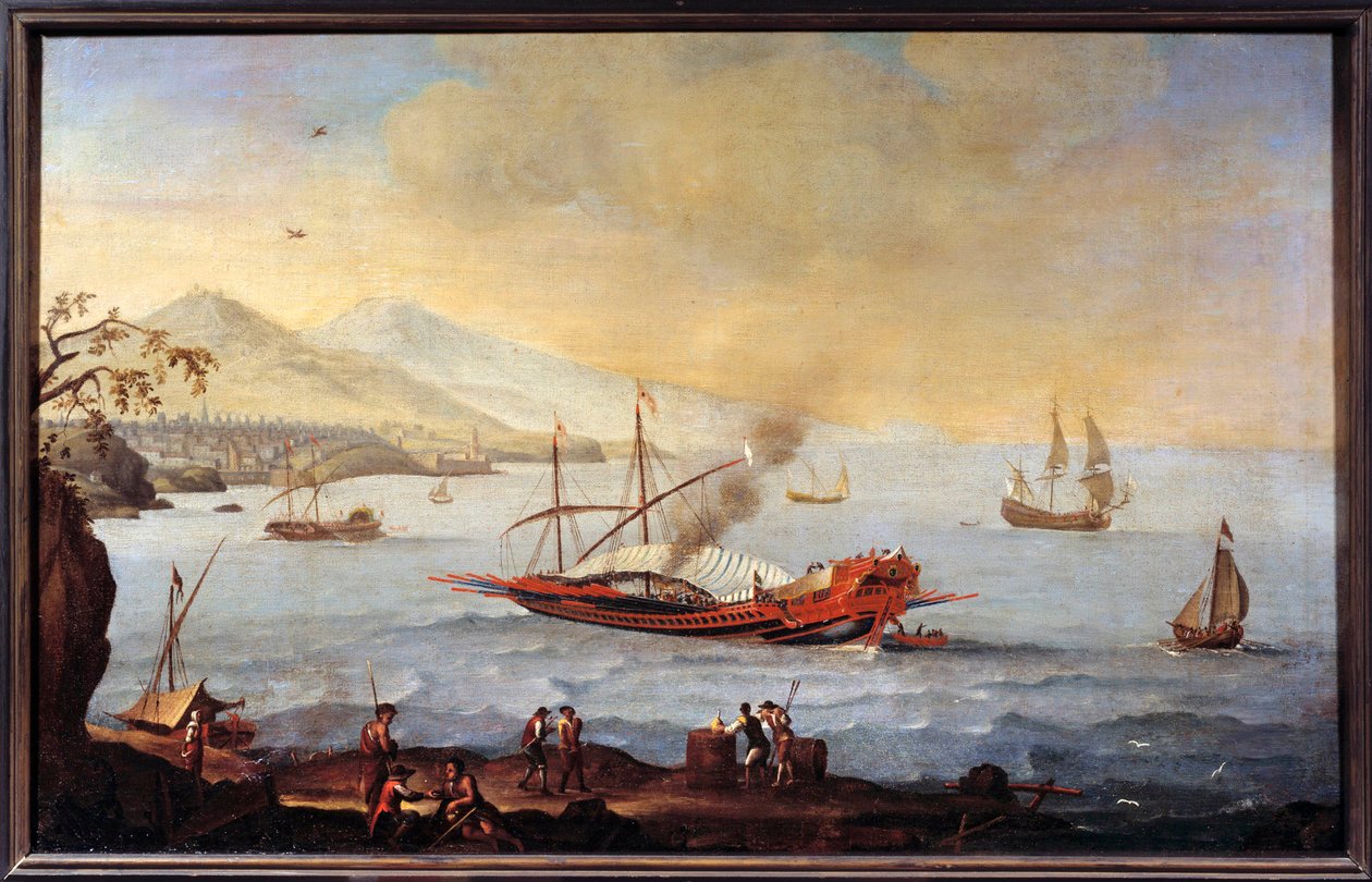 Marsilya limanında bir galeri, Ecole de Pierre Puget