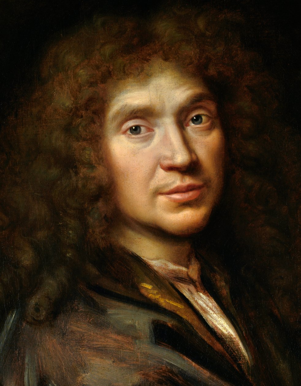 “Moliere Portresi” detayı (1622-1673) Jean Baptiste Poquelin - Tuval üzerine yağlıboya - Pierre Mignard Okulu'ndan boyama (1612-1695) - Chantilly, Musee Conde by Pierre (studio of) Mignard