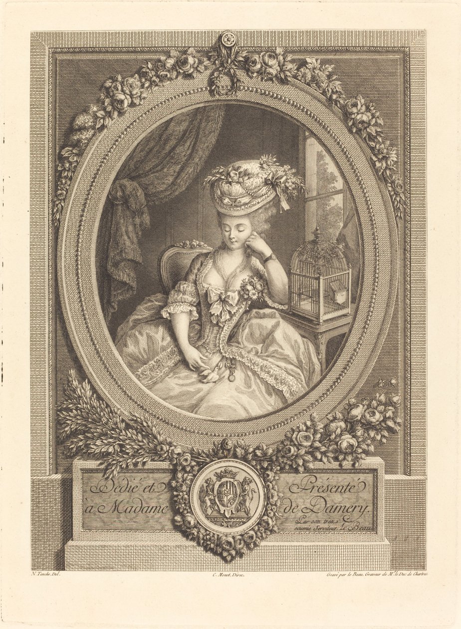 Tomurcuklanan arzular by Pierre Adrien Le Beau after Nicolas Tanché