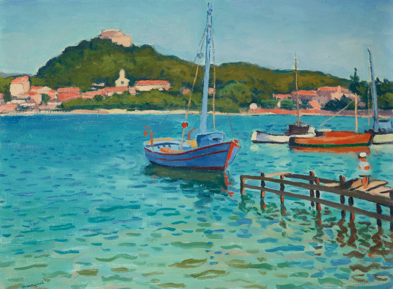 Porquerolles, yaz öğleden sonra, 1939. by Albert Marquet
