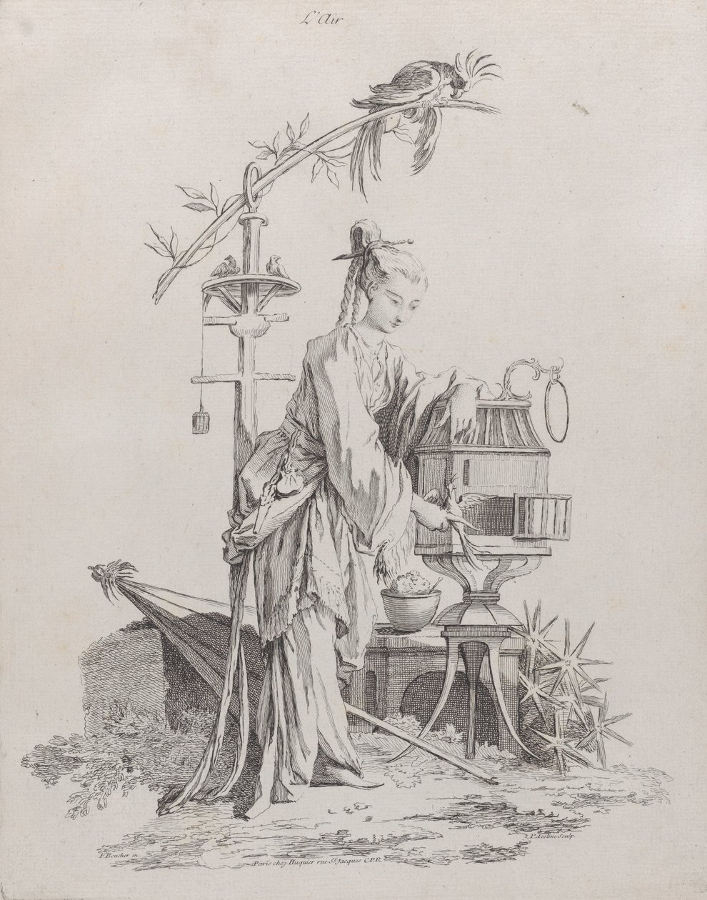 Dört Elementten Hava, 1738-49. by Pierre Alexandre Aveline