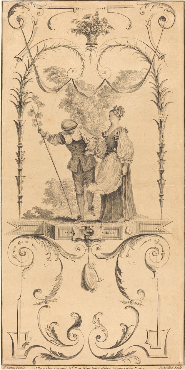 Çoban ve Çoban. by Pierre Alexandre Aveline