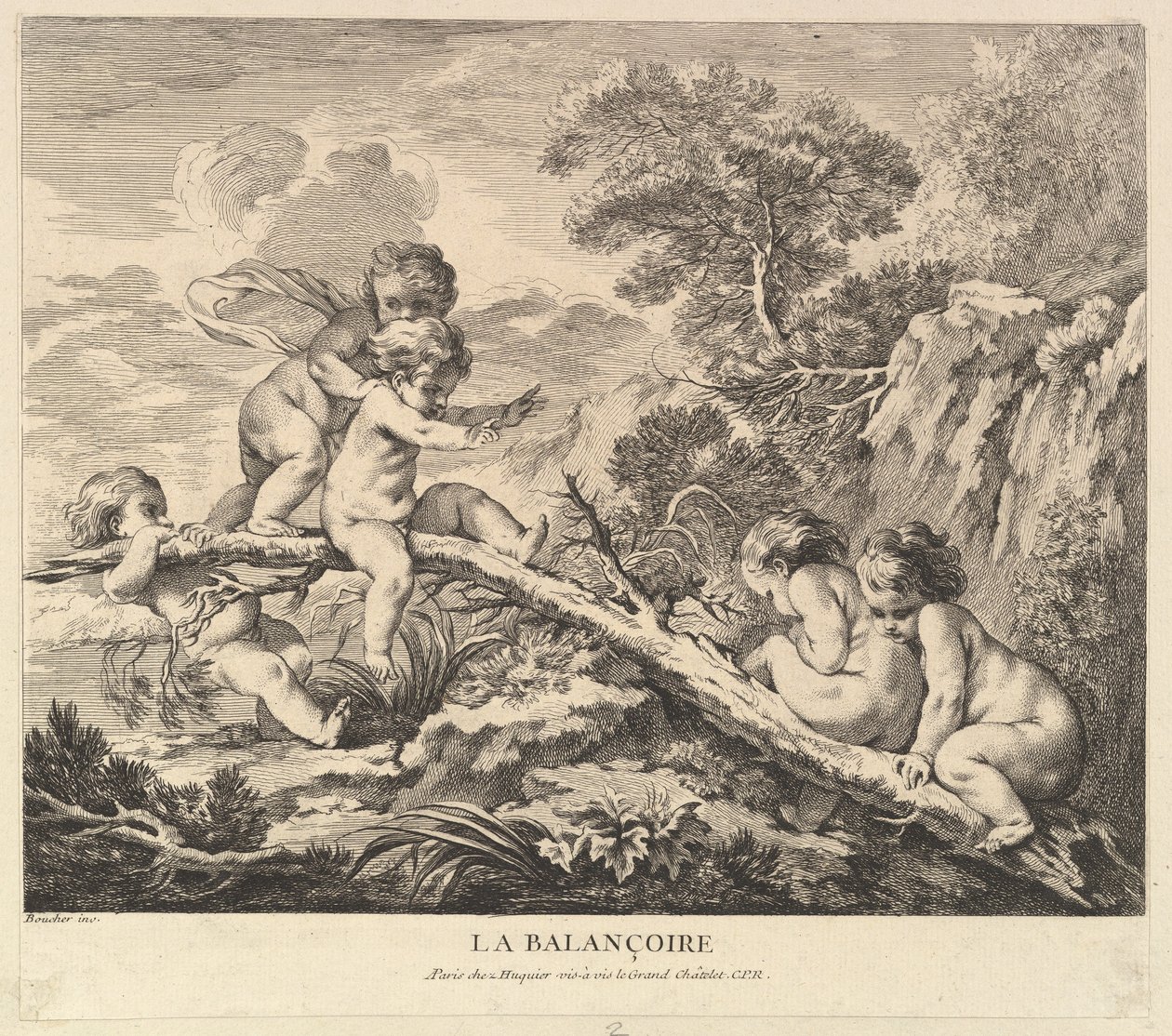 Salıncak, yaklaşık 1738. by Pierre Alexandre Aveline