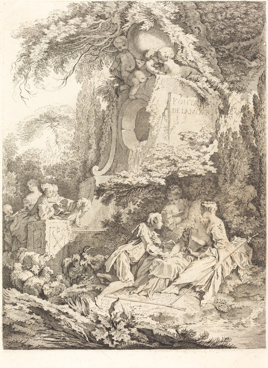Aşk Çeşmesi by Pierre Alexandre Aveline after François Boucher