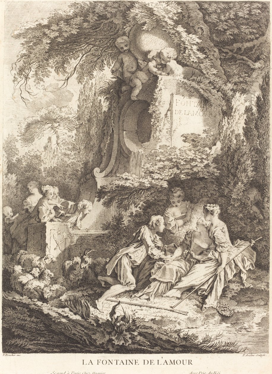 Aşk Çeşmesi by Pierre Alexandre Aveline after François Boucher