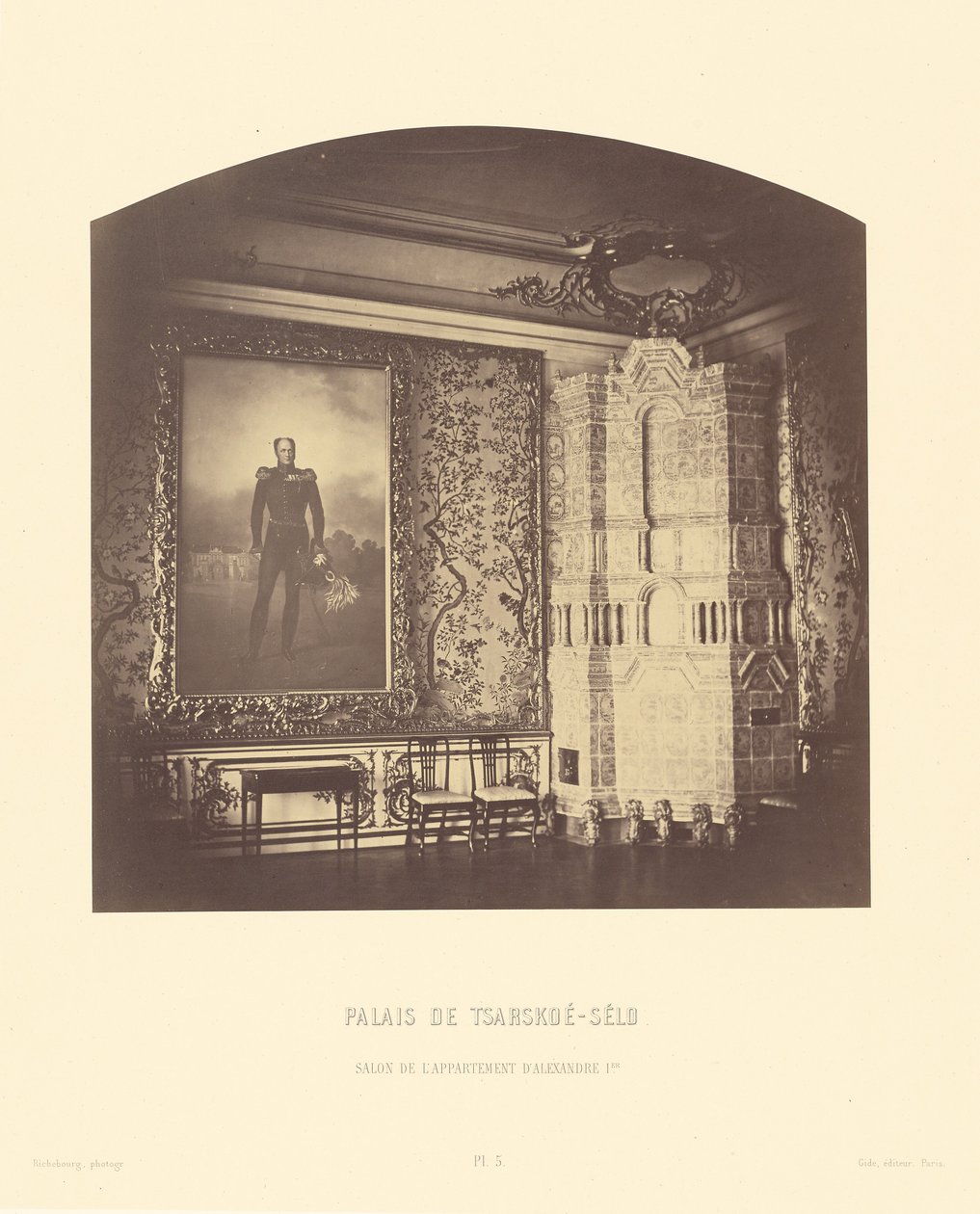 Tsarskoe-Selo Sarayı, I. Aleksandr Dairesi Salonu by Pierre Ambrose Richebourg