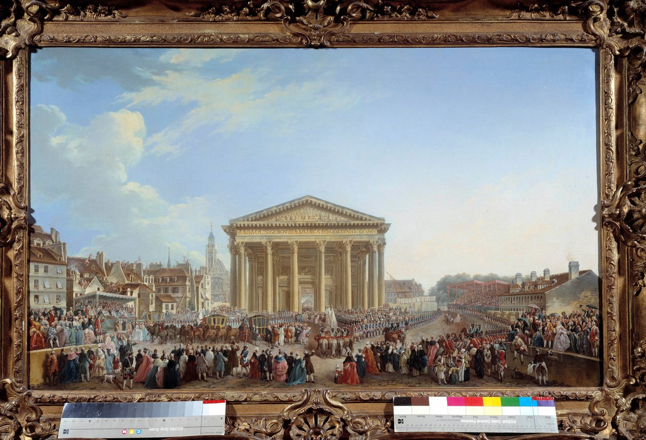 Pierre Demachy (1723-1807) 1765. Dim. 81 x 1,29 m Paris, musee Carnavalet - Yeni St Genevi Kilisesi