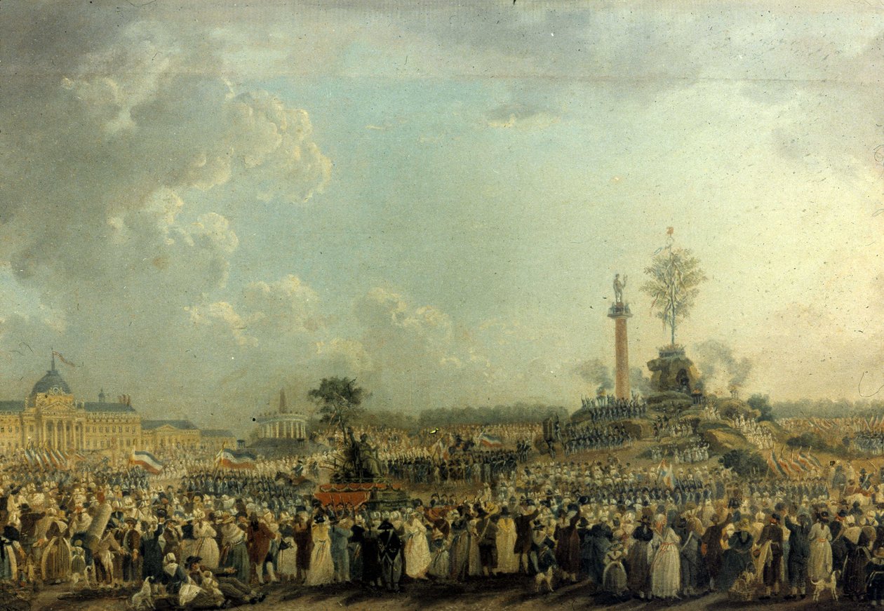Mars Alanında Yüce Varlık Bayramı (20 Prairial Yıl II - 8 Haziran by Pierre Antoine Demachy
