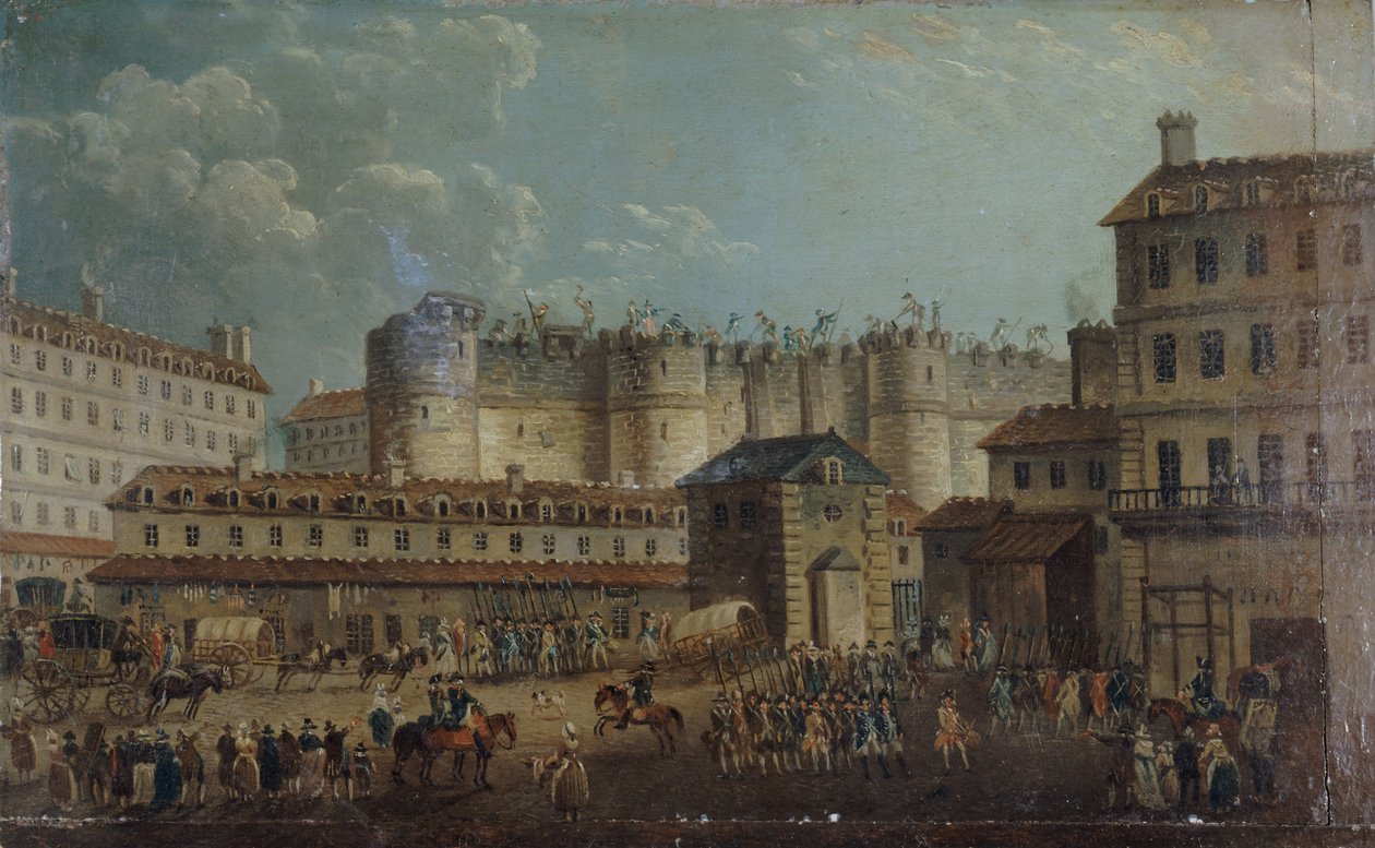 14 Temmuz 1789, 1789 Bastille Baskını. by Pierre Antoine Demachy