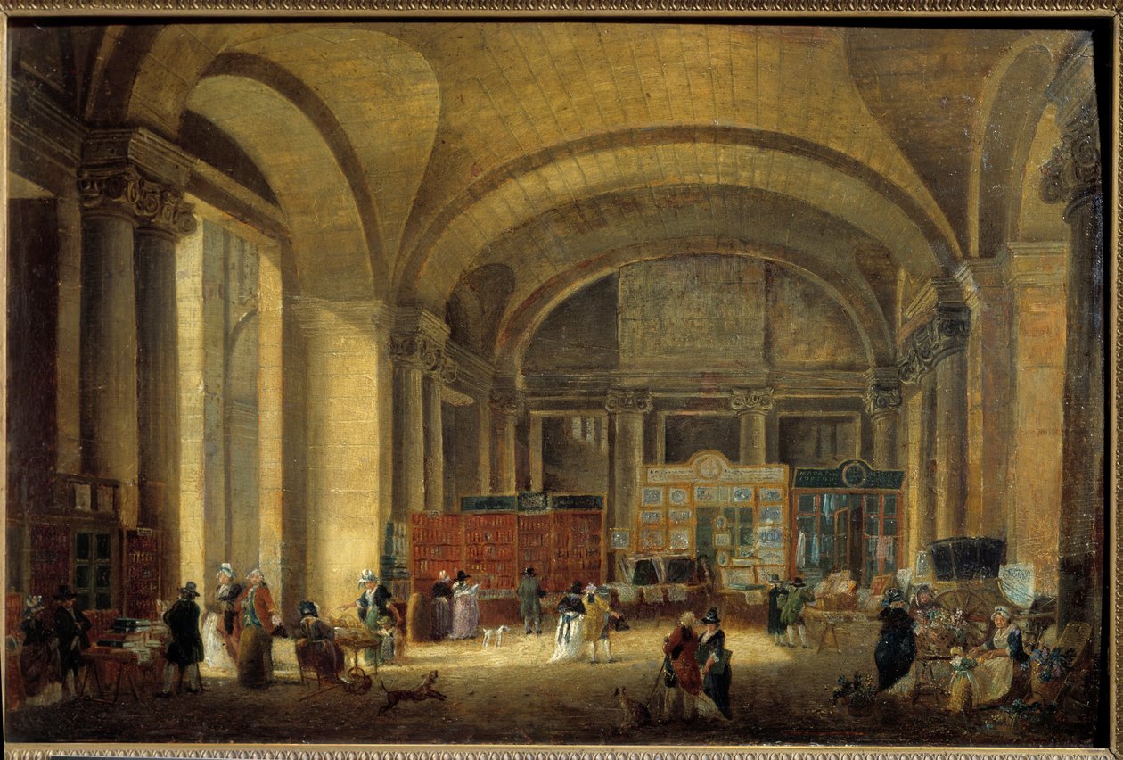 Louvre doğu kıyısının penceresi: matbaalar Tablo Pierre Demachy (1723-1807) 1791 Sun. 0,38x0,58 m Paris, Musee Carnavalet by Pierre Antoine Demachy
