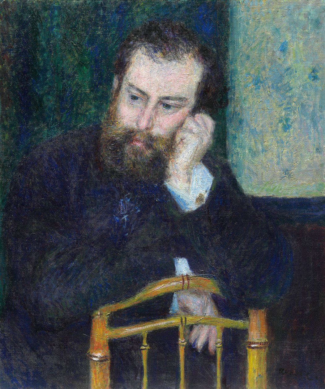 Alfred Sisley, 1876. by Pierre Auguste Renoir