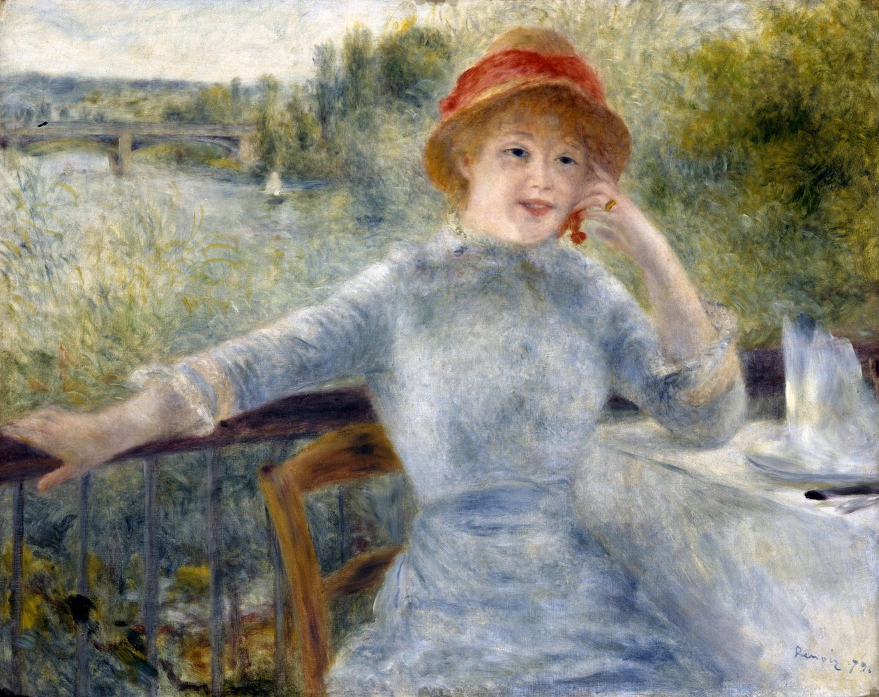 Alphonsine Fournaise, 1879 by Pierre Auguste Renoir