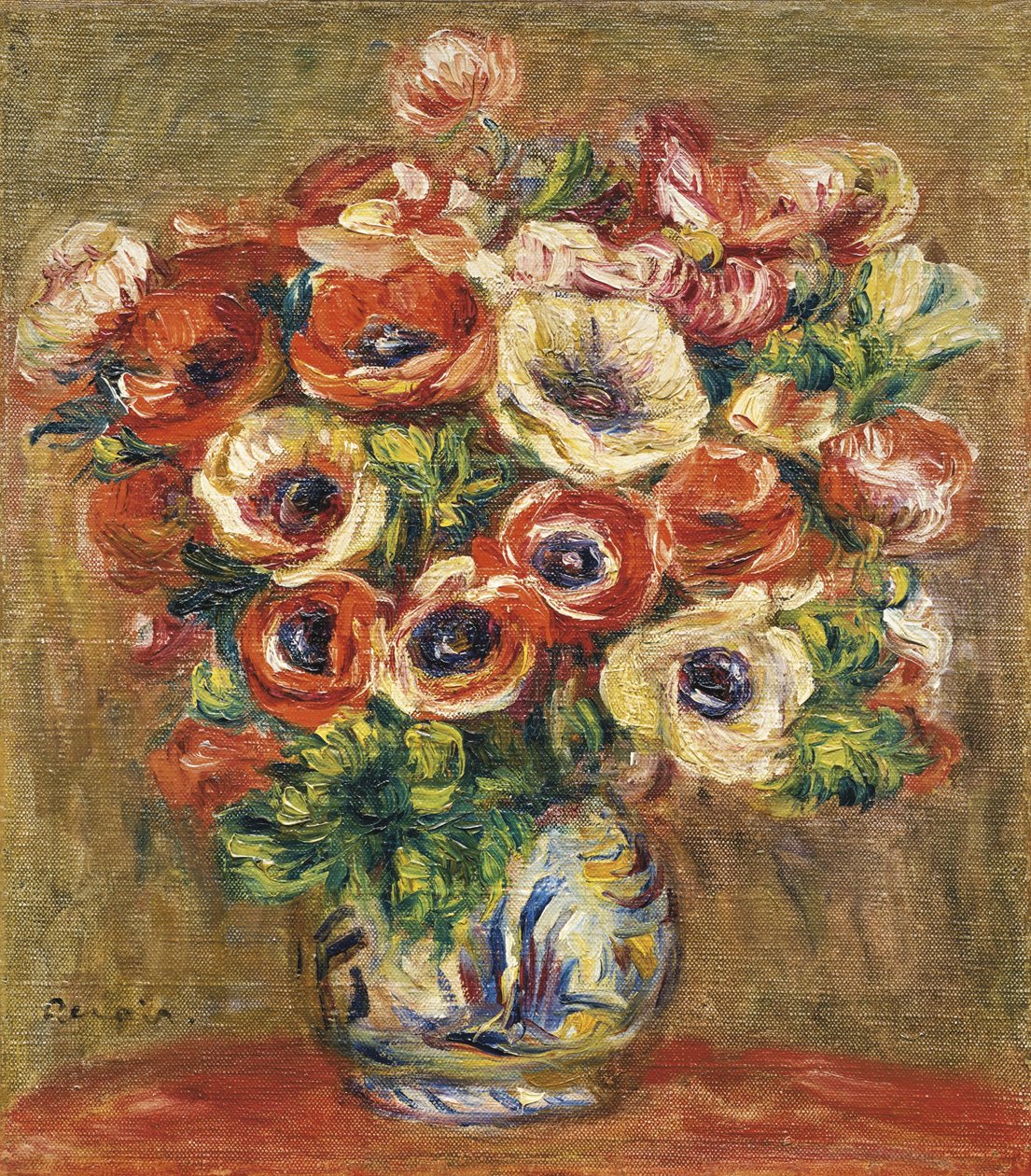 Vazoda Anemonlar, c. 1915 by Pierre Auguste Renoir
