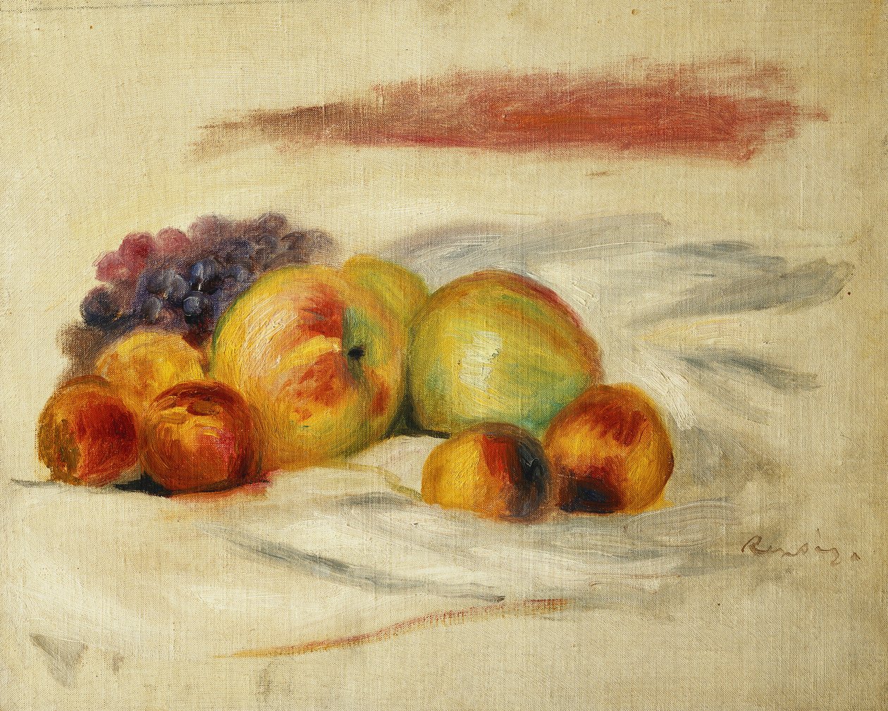 Elmalar ve Üzümler; Elma ve Üzüm, c. 1910 by Pierre Auguste Renoir