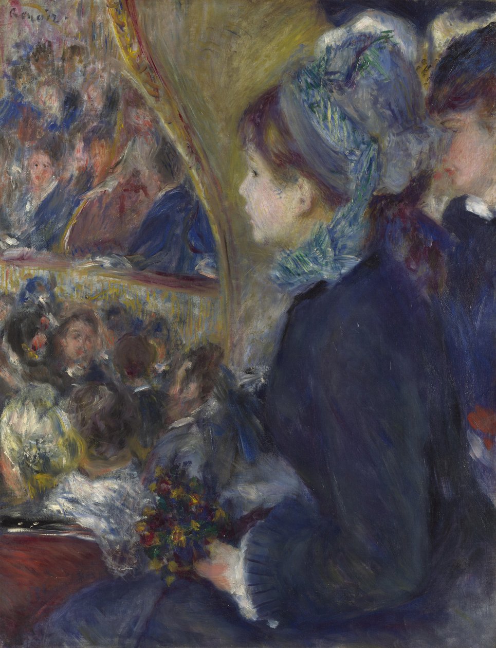 Tiyatroda İlk Çıkış, 1876-1877 by Pierre Auguste Renoir