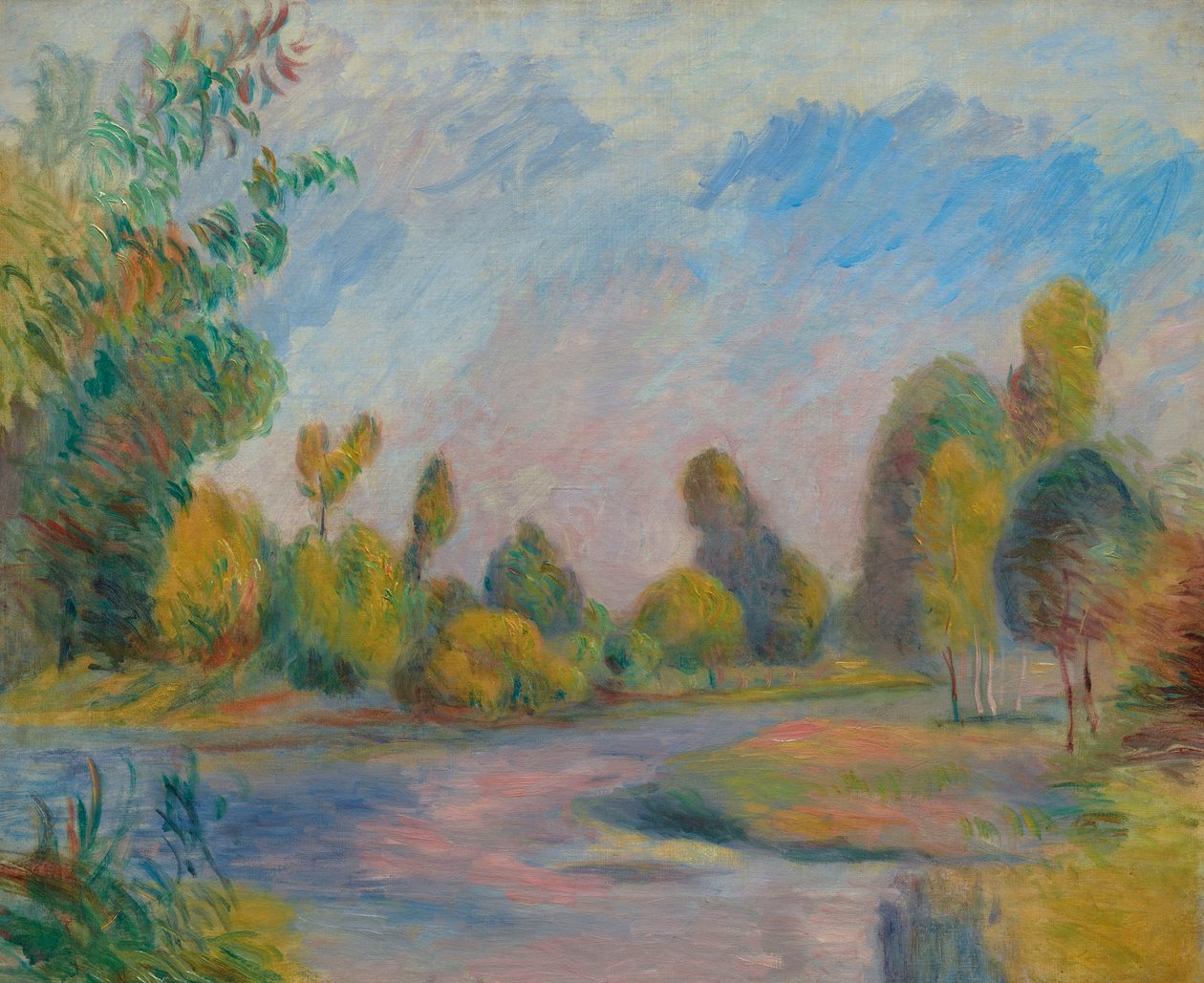 Nehir kenarında, 1896. by Pierre Auguste Renoir
