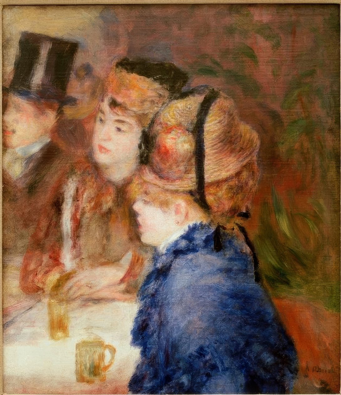 Kahve dükkanında. içenler by Pierre Auguste Renoir