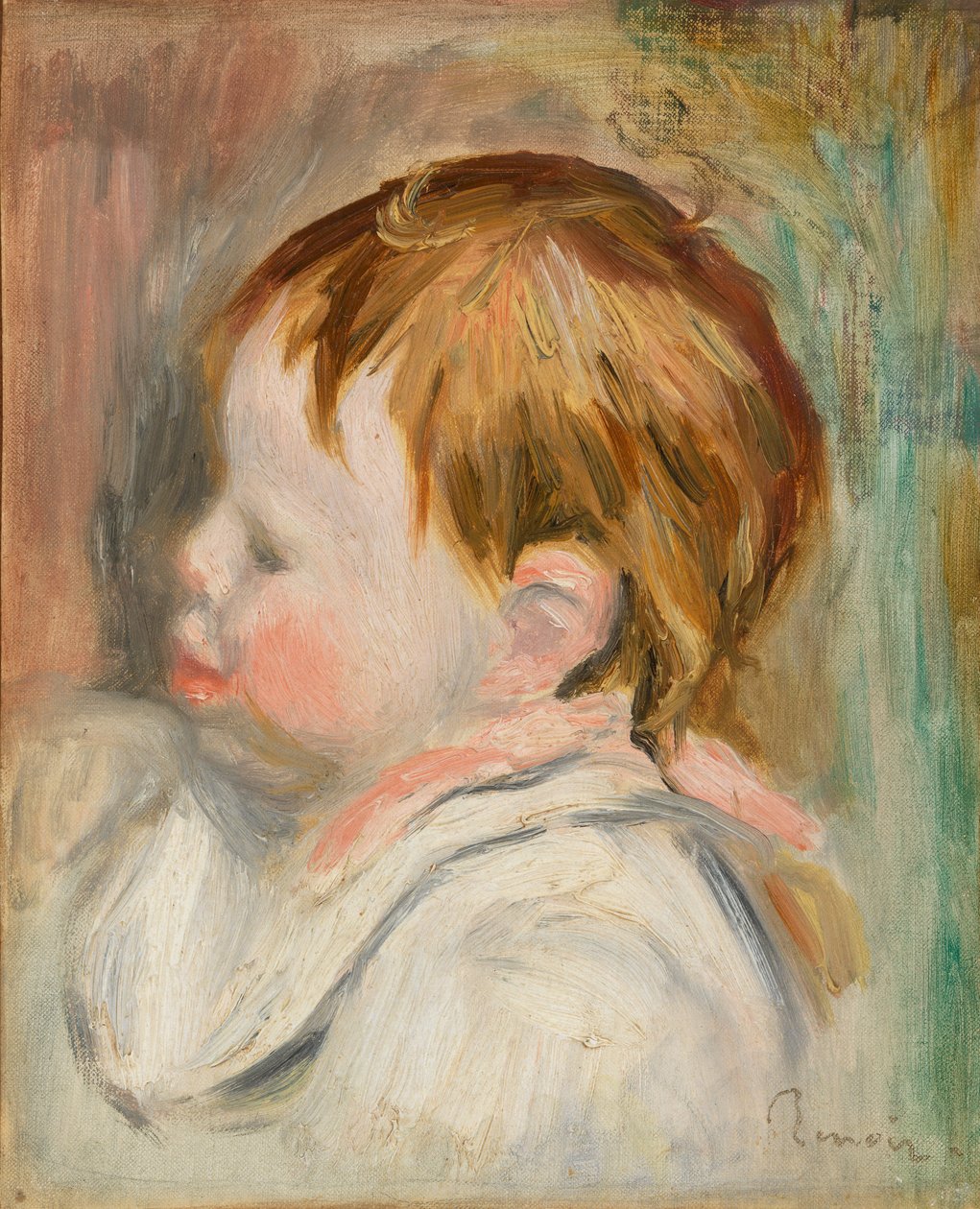 Bebeğin Başı (Çocuğun başı, sol profil) by Pierre Auguste Renoir