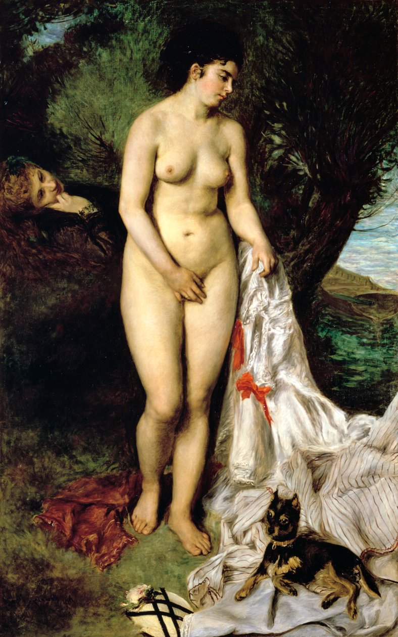 Yıkanan Grifonlu Yıkanan, 1870 by Pierre Auguste Renoir