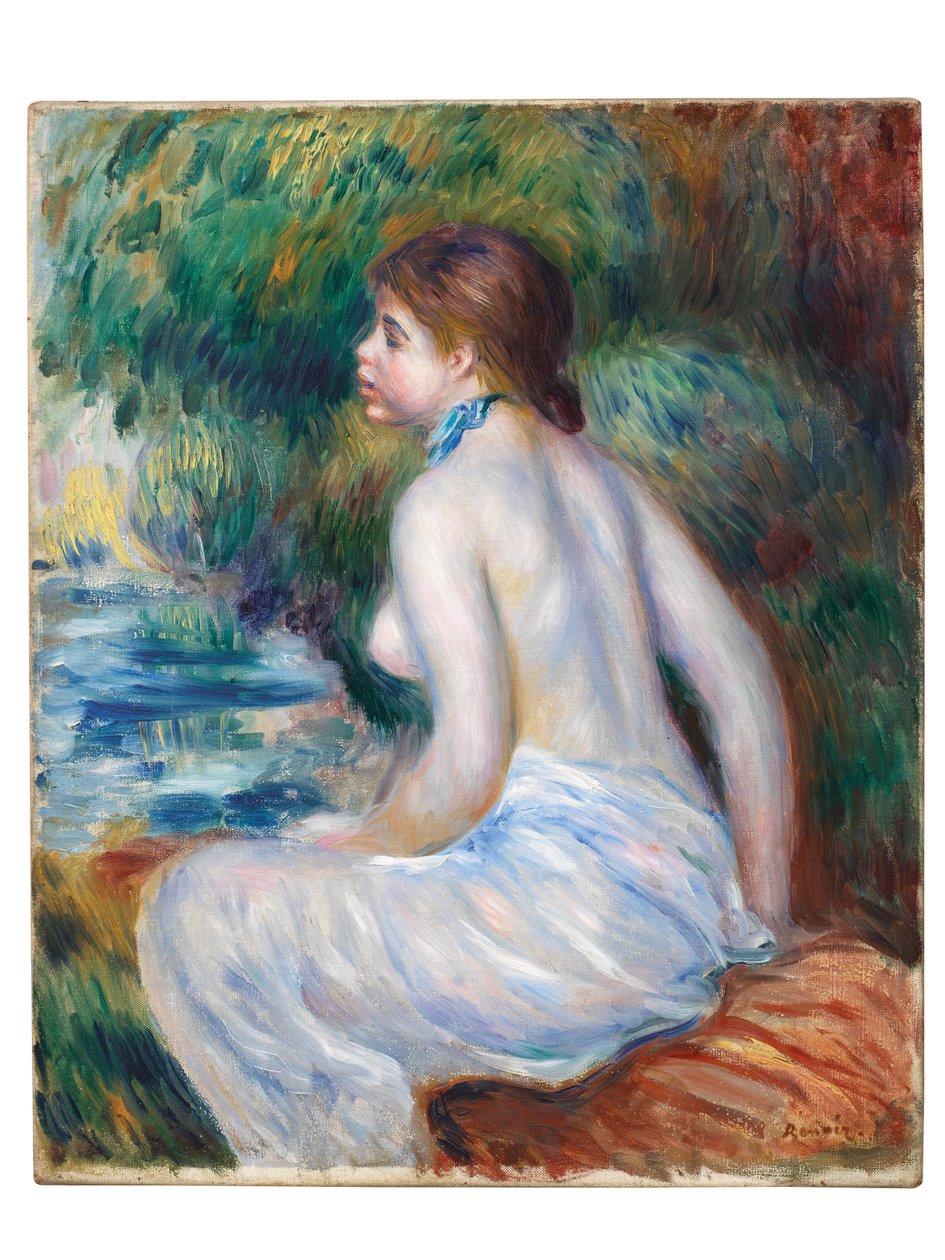 Banyo yapan kişi, 1890 by Pierre Auguste Renoir
