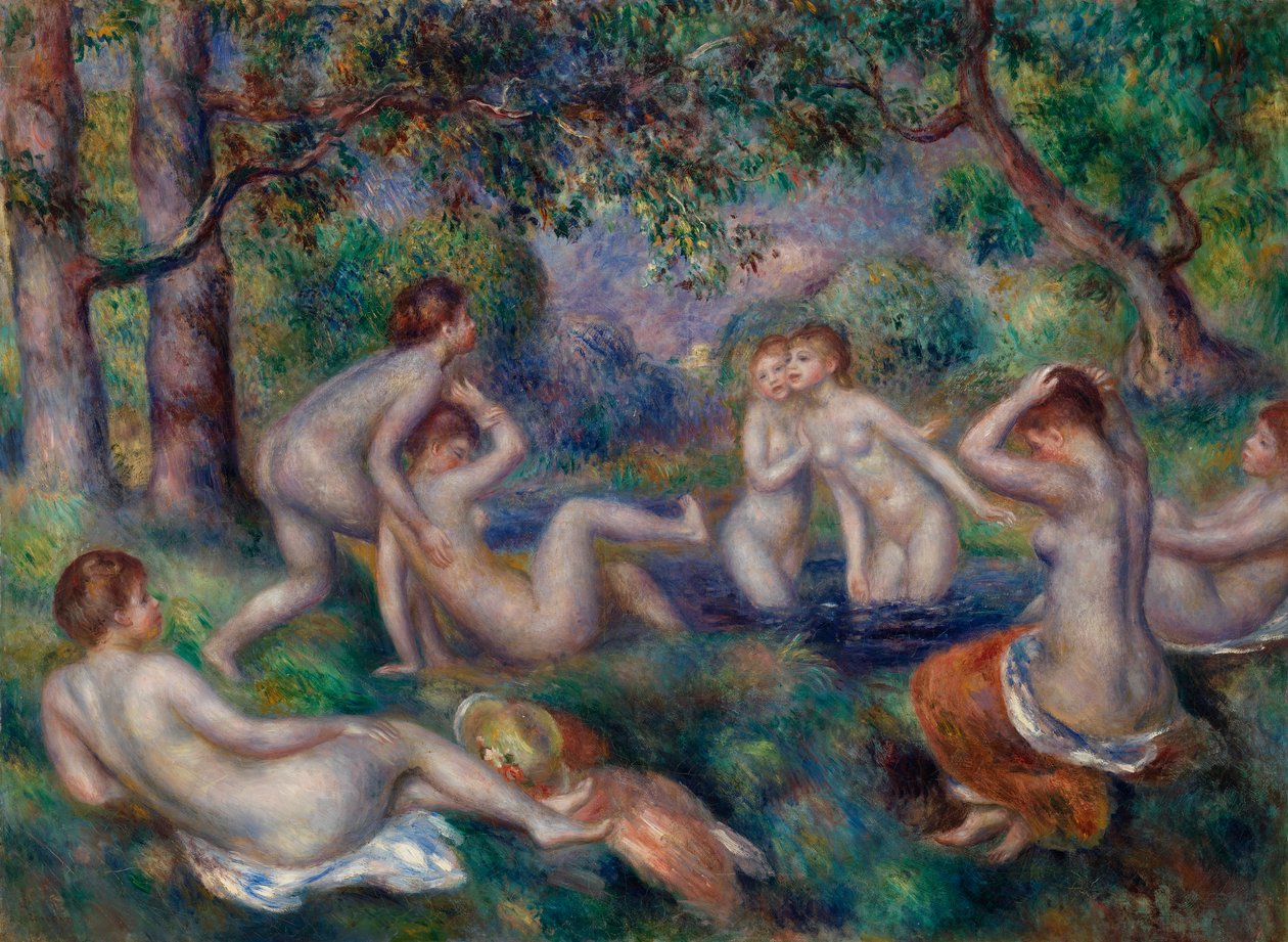 Ormanda Yıkananlar by Pierre Auguste Renoir