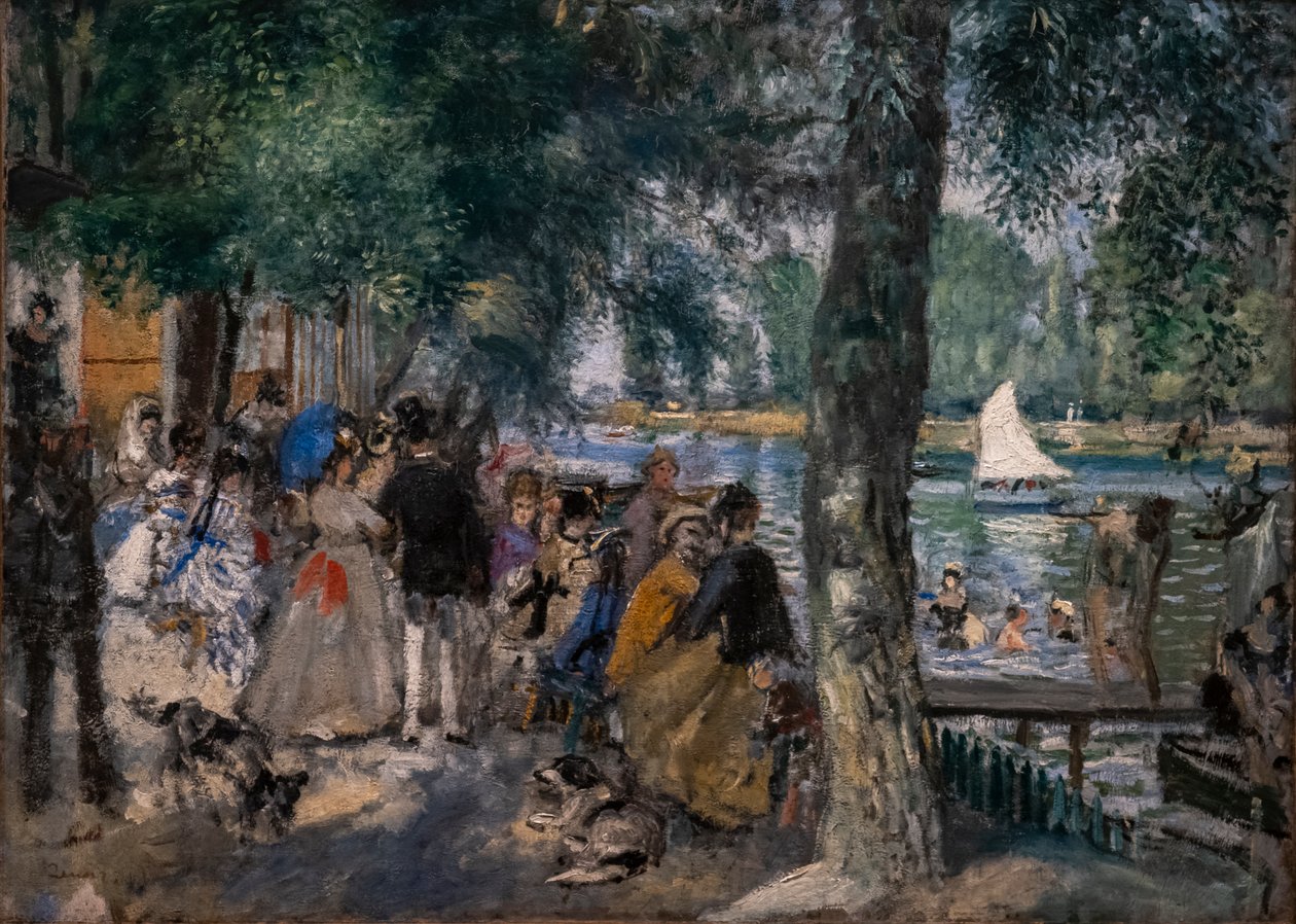 Seine Nehrinde Yıkanmak (La Grenouillère) by Pierre Auguste Renoir