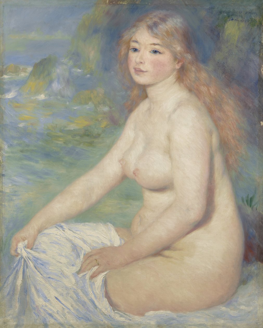 Sarışın Yüzücü, 1881 by Pierre Auguste Renoir