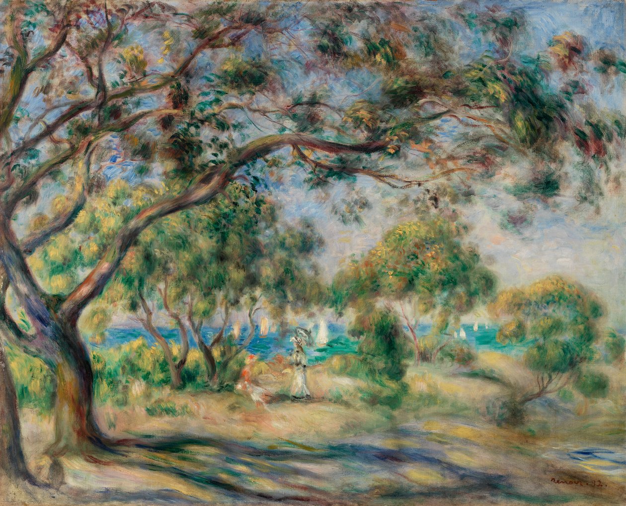 Sandalyenin Ahşabı (Noirmoutier) by Pierre Auguste Renoir