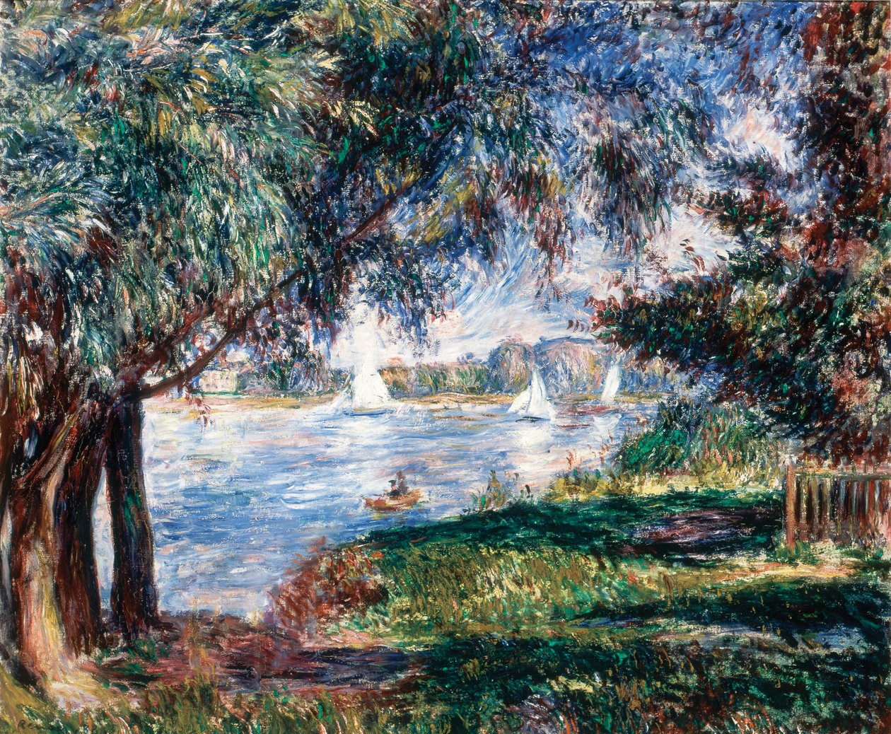 Bougival, 1888. by Pierre Auguste Renoir