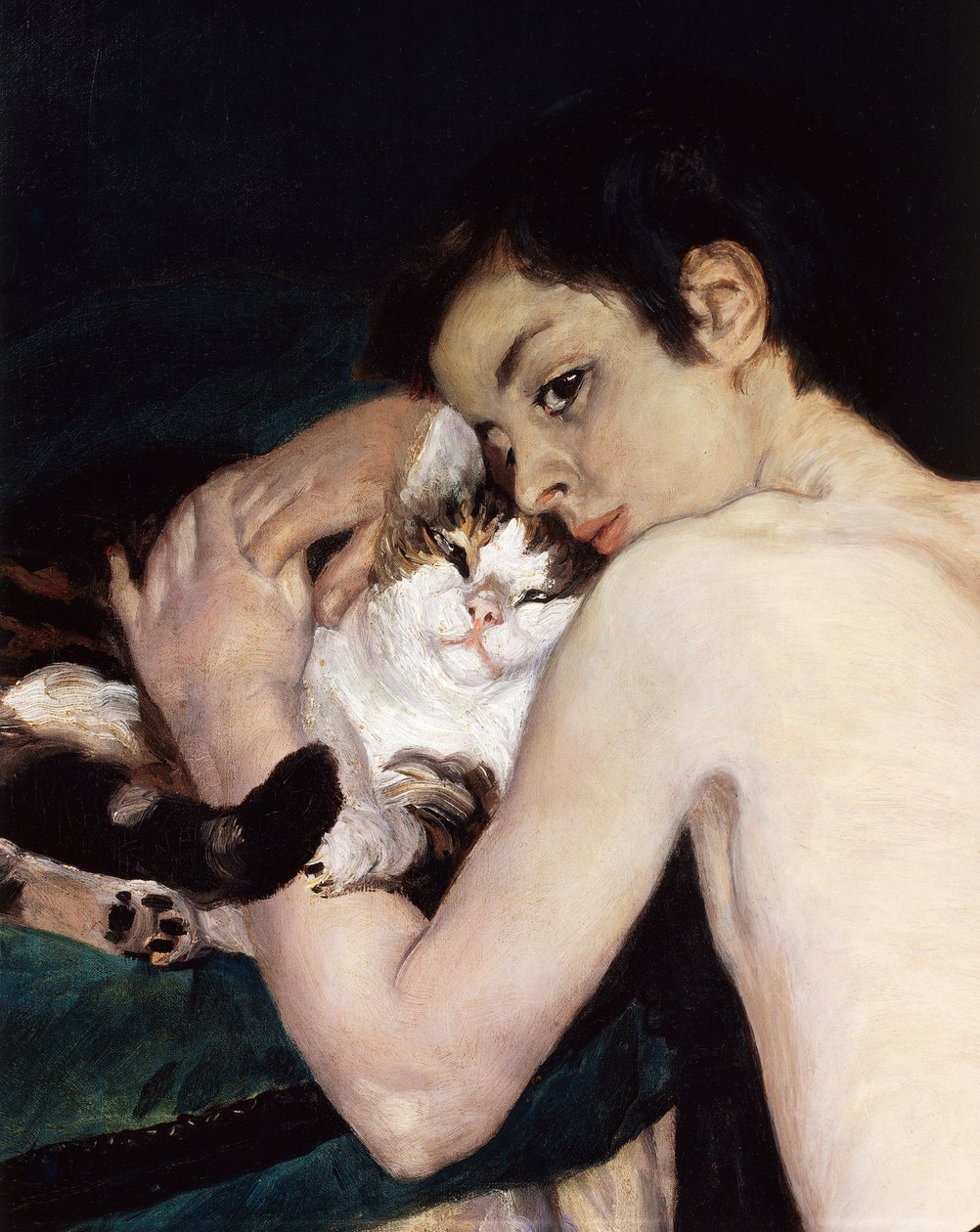 Kedili Çocuk, Pierre-Auguste Renoir by Pierre Auguste Renoir