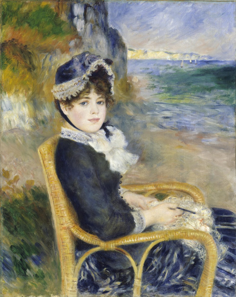 Deniz kıyısında, 1883 by Pierre Auguste Renoir