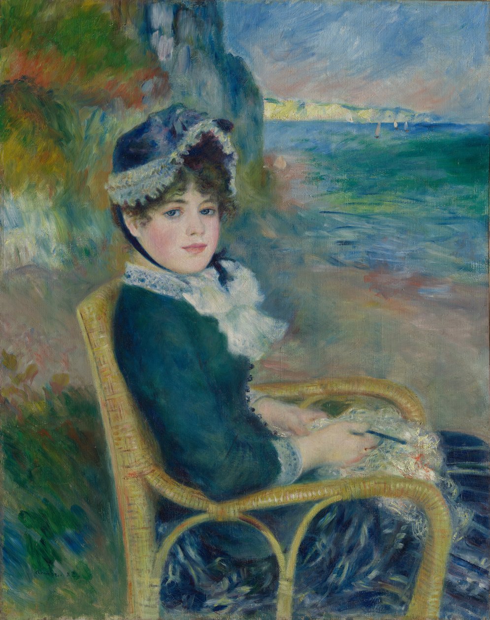 Deniz kıyısında, 1883. by Pierre Auguste Renoir