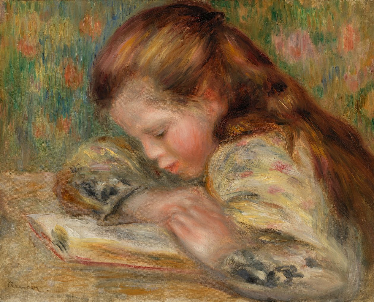 çocuk okuma by Pierre Auguste Renoir
