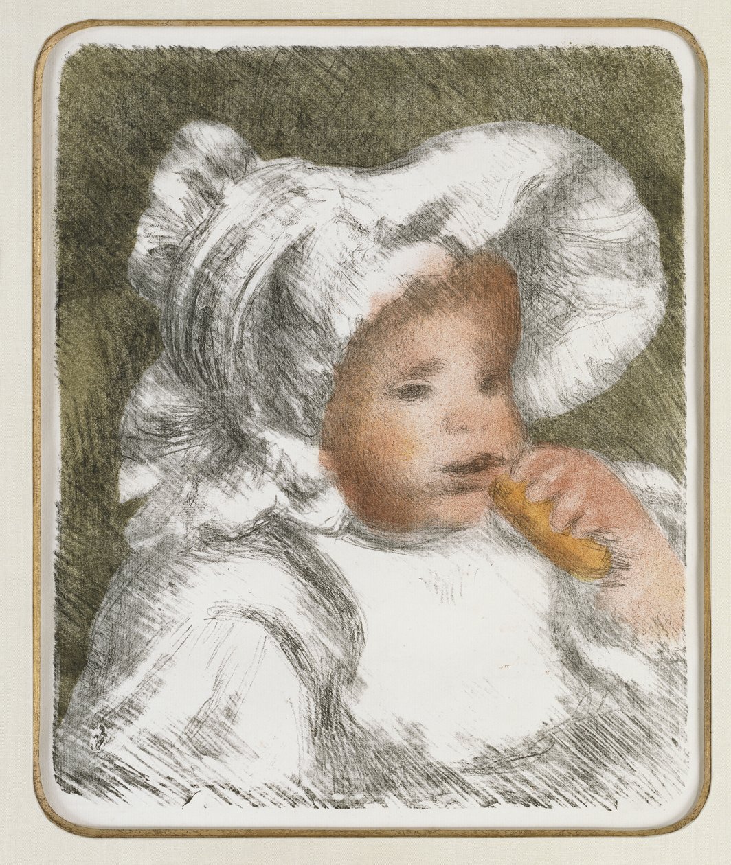 Bisküvili çocuk, c.1888-89 by Pierre Auguste Renoir