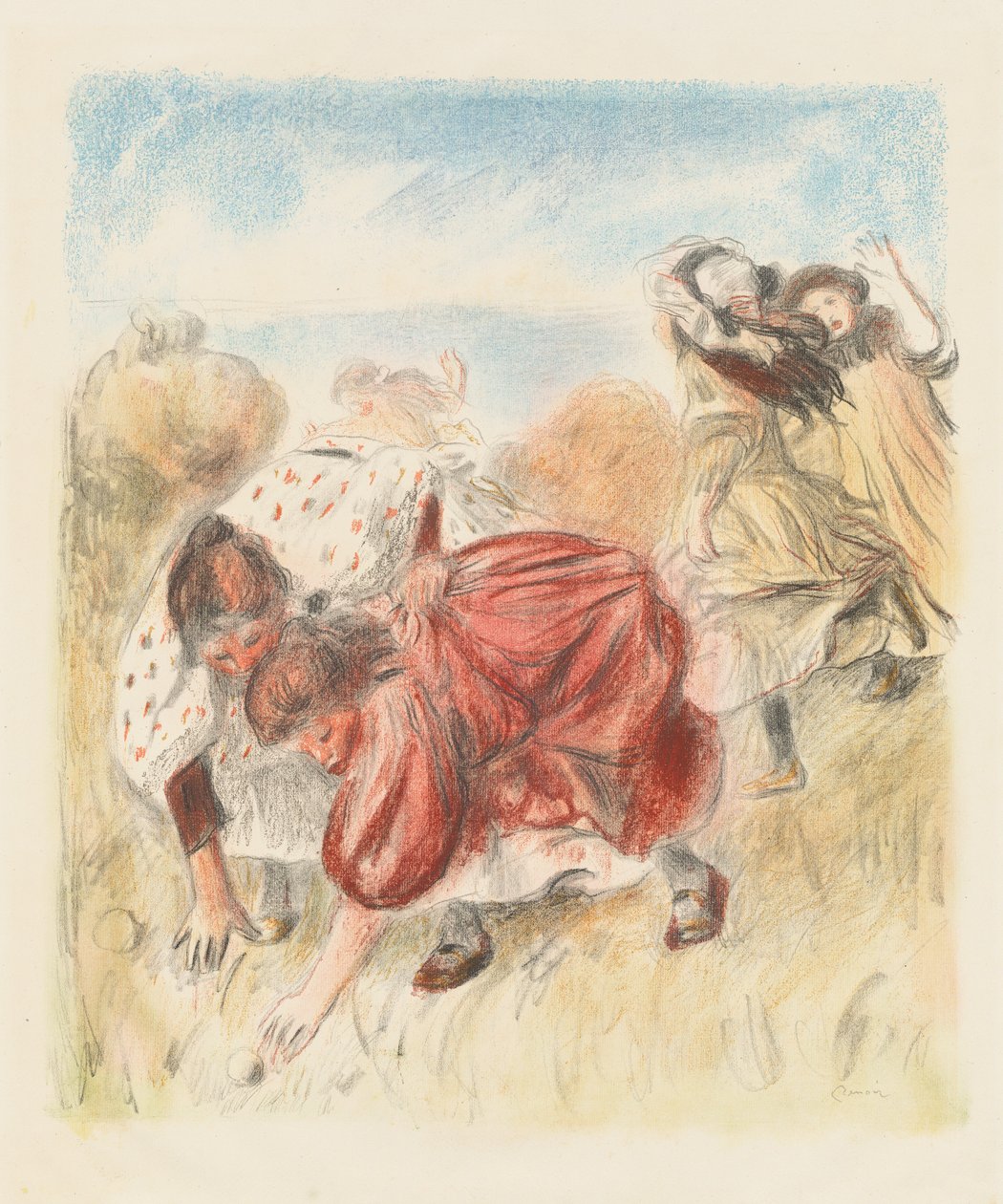 Top Oynayan Çocuklar Top oynayan çocuklar, 1900. by Pierre Auguste Renoir