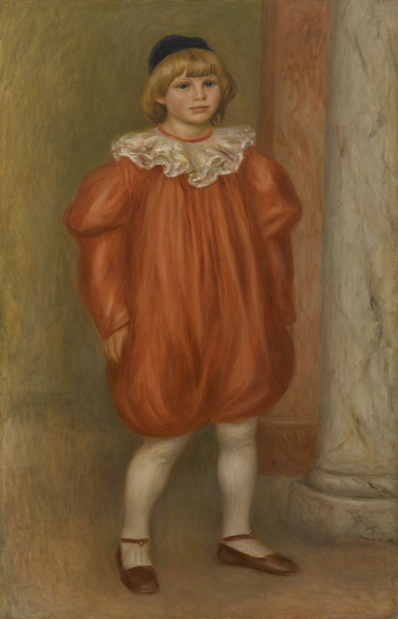 Palyaço Kostümlü Claude Renoir, 1909 by Pierre Auguste Renoir