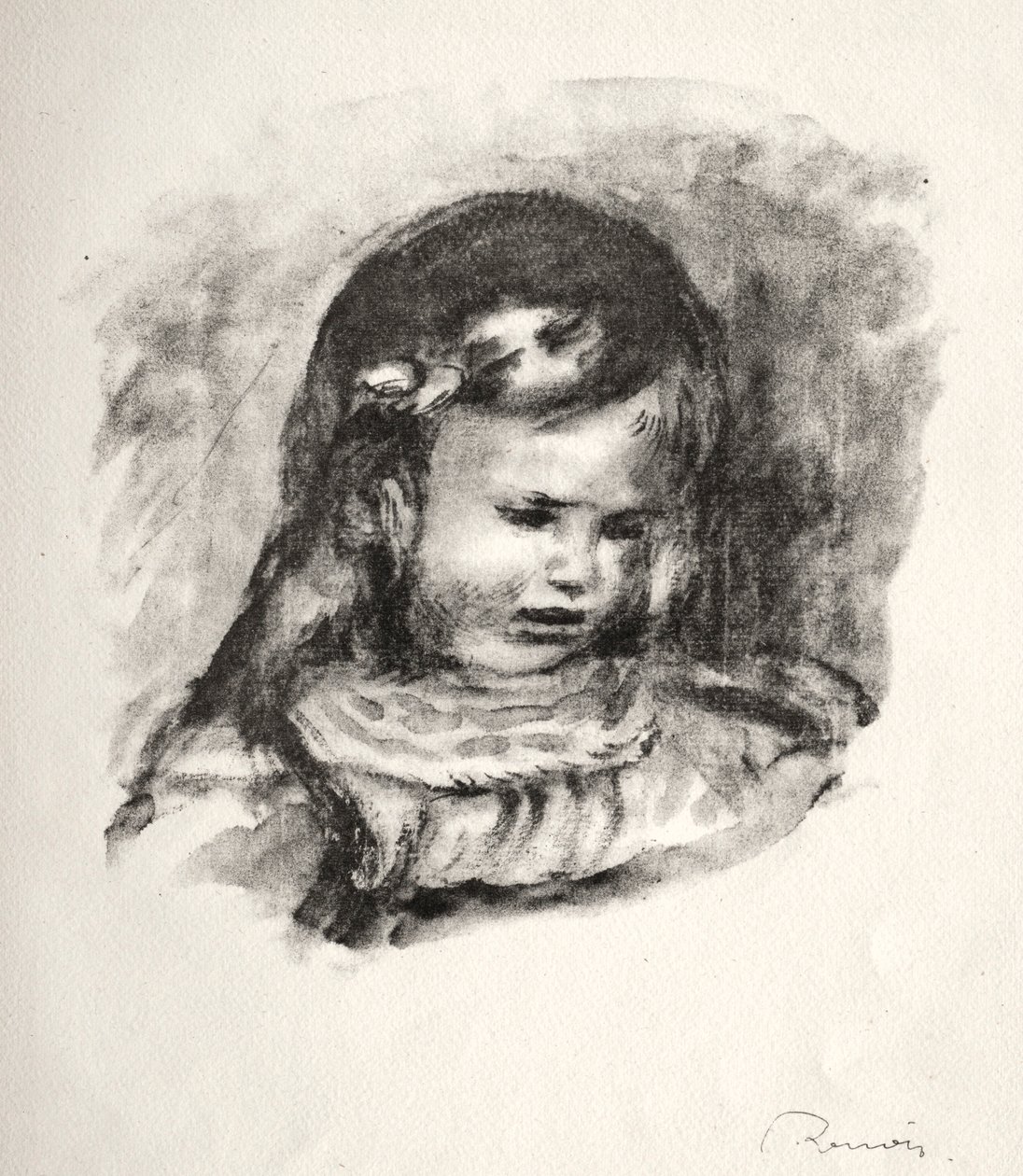Claude Renoir, Baş Aşağı, 1904. by Pierre Auguste Renoir