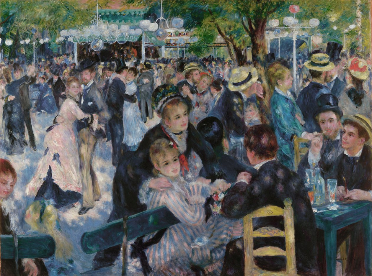Le Moulin de la Galette'de dans edin by Pierre Auguste Renoir