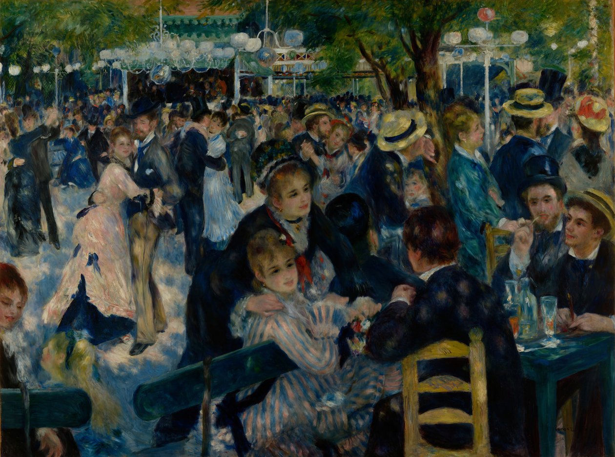 Le Moulin de la Galette'de dans edin by Pierre Auguste Renoir