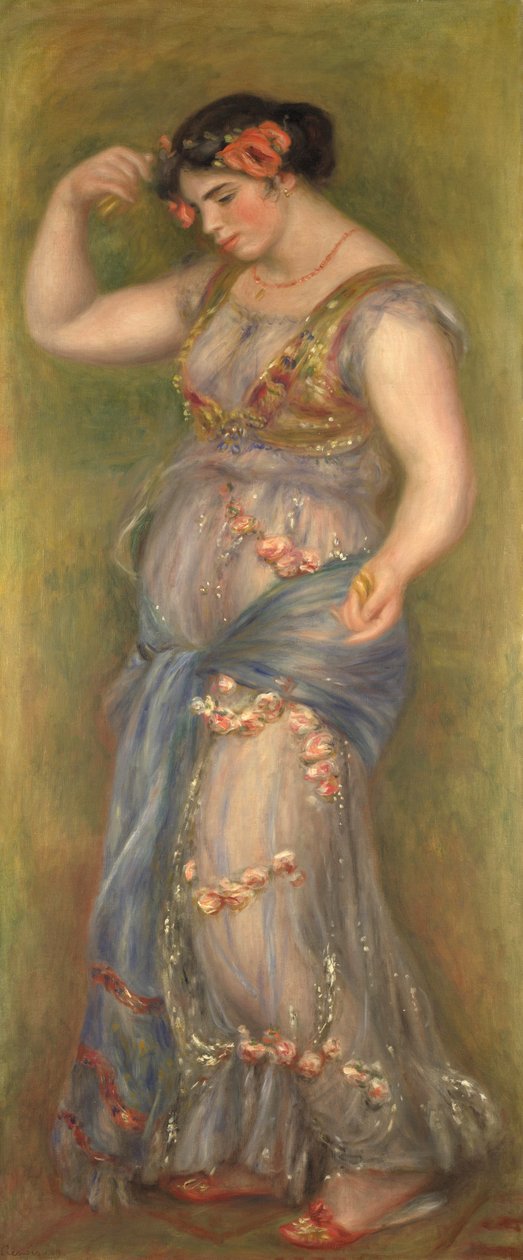 Kastanyetlerle Dans Eden Kız, 1909 by Pierre Auguste Renoir