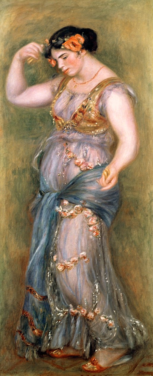 Kastanyetlerle Dans Eden Kız, 1909 by Pierre Auguste Renoir