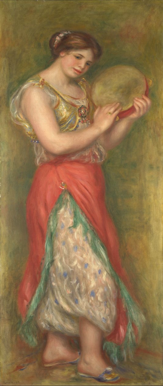 Tef ile Dans Eden Kız by Pierre Auguste Renoir