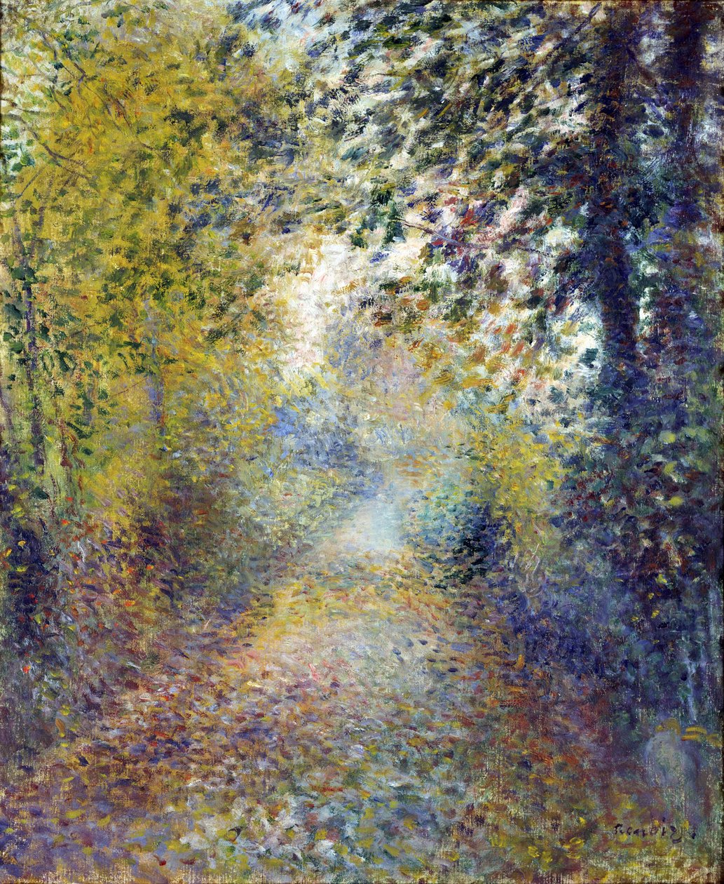 ""Ormanda"" (ormanda) Tablo Pierre Auguste Renoir (1841-1919) 1880 Dim 55,8x46,3 cm Ulusal Batı Sanatı Müzesi, Tokyo by Pierre Auguste Renoir